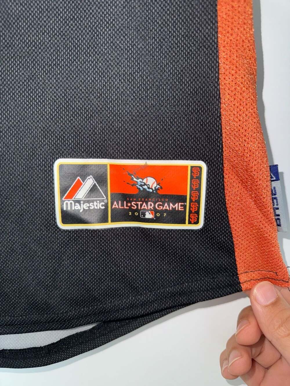 Women’s Majestic 2007 MLB All-Star Game National League Jersey Black Orange - Picture 4 of 8